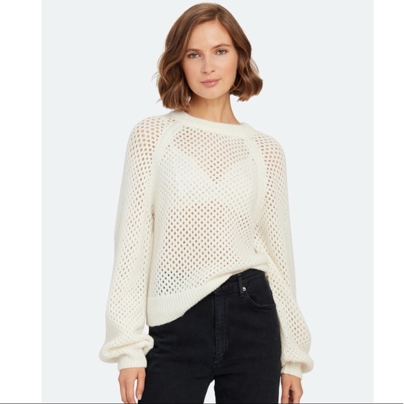 Joie Yayi Net Knit Sweater NWT - www 
